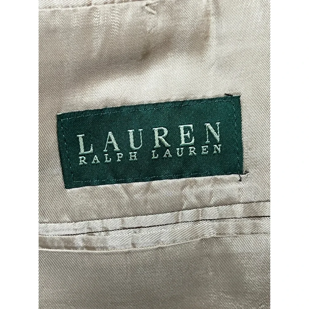 Lauren Ralph Lauren Mens 42R Brown Plaid Wool Blazer‎ Jacket Sport Coat